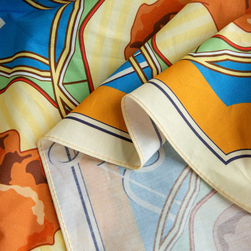 Ženski pamučni marama za nos u japanskom stilu, kvadratni šalom za znojenje, 25 g, s otisnutim logotipom i mogućnošću prilagodbe