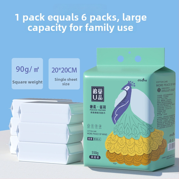 Ühekordne näopuhastuslapp rippuva kujundusega — looduslikud taimekiud, lisapaksus, meigieemaldus, kohandatav töötlemine, tootmisprotsess: Muu