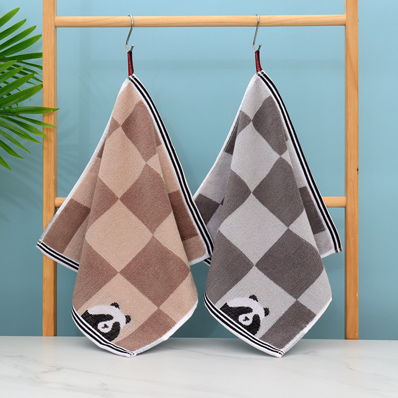Ručnik za lice, veliki kvadrat, debeo, 100% pamuk, jacquard, 32 vlakna, 50 g, upija vodu za 5–10 sekundi