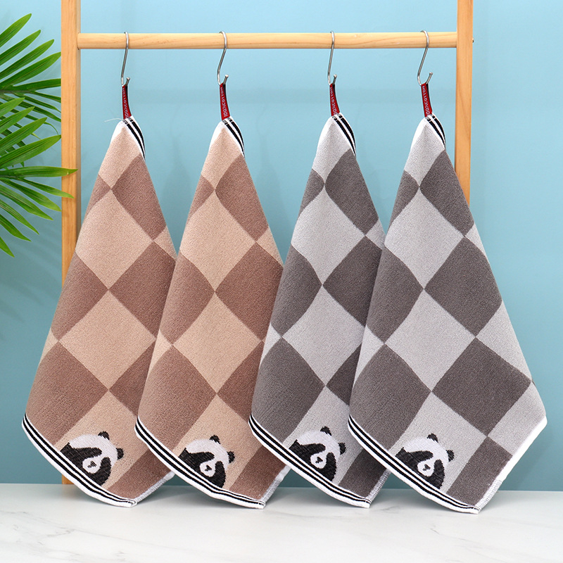 Ručnik za lice, veliki kvadrat, debeo, 100% pamuk, jacquard, 32 vlakna, 50 g, upija vodu za 5–10 sekundi