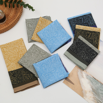 Zelue muška pamučna maramica s otiskom, prilagodljiva izrada, 18 g