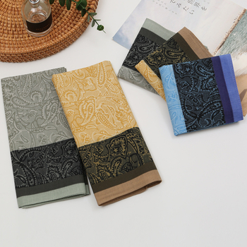 Zelue muška pamučna maramica s otiskom, prilagodljiva izrada, 18 g