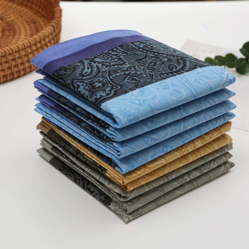 Zelue muška pamučna maramica s otiskom, prilagodljiva izrada, 18 g