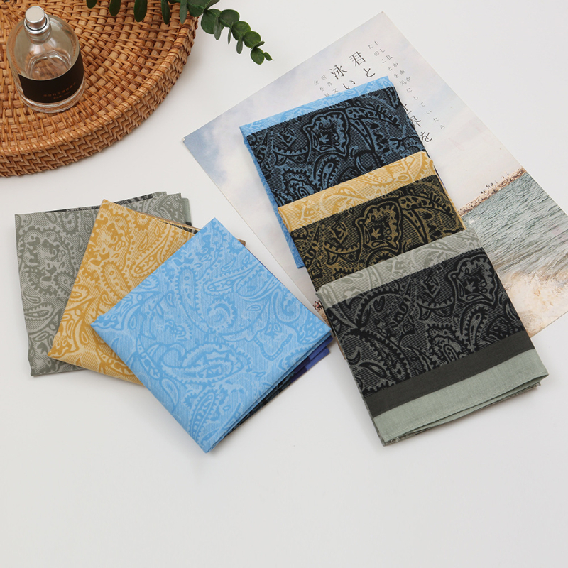 Zelue muška pamučna maramica s otiskom, prilagodljiva izrada, 18 g