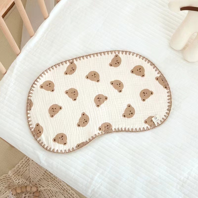 Μωρό μαξιλαροπετσέτα, 100% βαμβάκι, με εκτύπωση λογότυπου, προσαρμοσμένη επεξεργασία, διανομή μονάδας διαθέσιμη