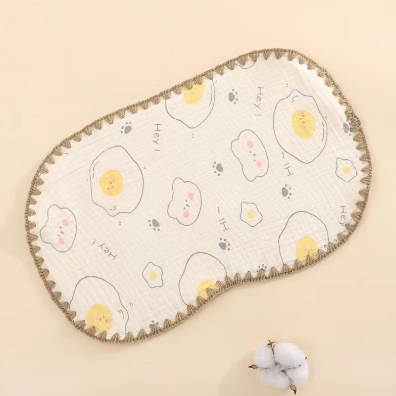 Μωρό μαξιλαροπετσέτα, 100% βαμβάκι, με εκτύπωση λογότυπου, προσαρμοσμένη επεξεργασία, διανομή μονάδας διαθέσιμη