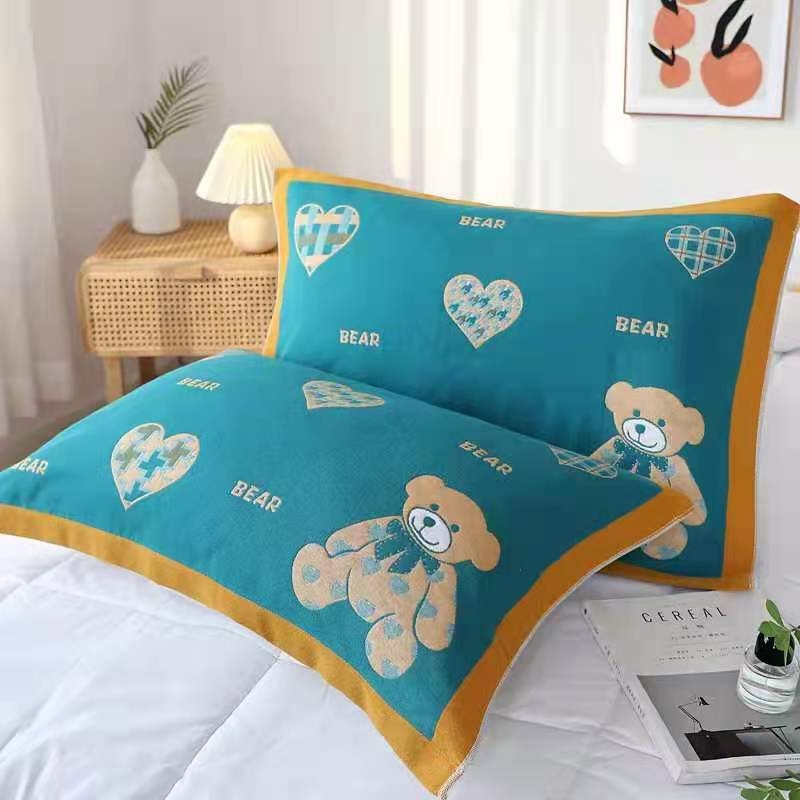 Sanen pagalvės rankšluostis iš marlės, su atspausdintu logotipu, pritaikomas apdorojimas, licencijuota privati etiketė