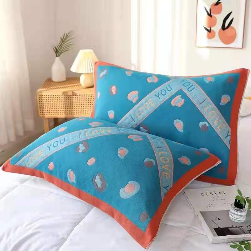 Sanen pagalvės rankšluostis iš marlės, su atspausdintu logotipu, pritaikomas apdorojimas, licencijuota privati etiketė