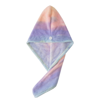 Pălărie de uscare a părului din fleece coral, îngroșată, absorbantă și uscare rapidă, pentru femei, uz casnic, 50–79 g, construcție cu 14 fire