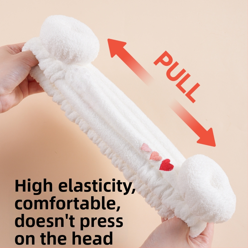 Detská čiapka na sušenie vlasov, koral fleece, vlákno 150d, hmotnosť >200 g (Materiál: coral fleece; Vlákno: 150d; Hmotnosť: >200 g)