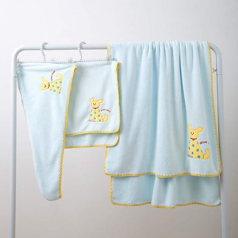 Trokomponentni set ručnika za kupanje od Coral fleece sa ručnikom za lice i turbansom - Materijal: Coral fleece, Težina: 301–350 g, Mogućnost ispisa logotipa