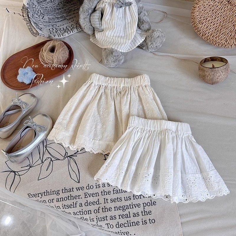 Dječja haljina s čipkastim rubom, cvjetni uzorak, poliester, slatki prinčevski stil