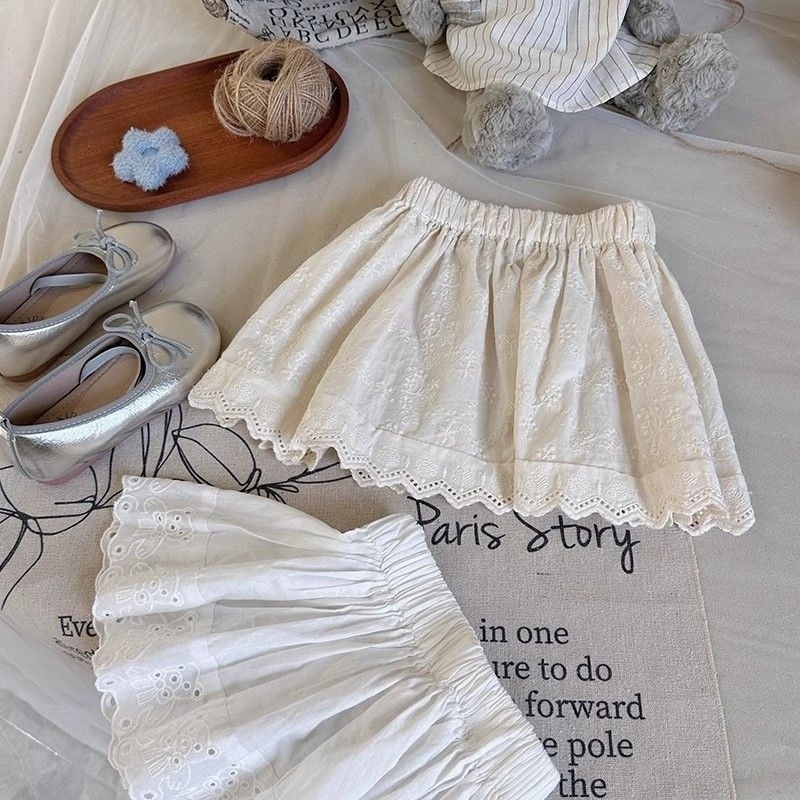 Dječja haljina s čipkastim rubom, cvjetni uzorak, poliester, slatki prinčevski stil