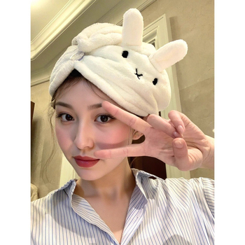 Insta-stil kapa za sušenje kose, koralni flis, izšivena, 80-99 g, 21 vlakana