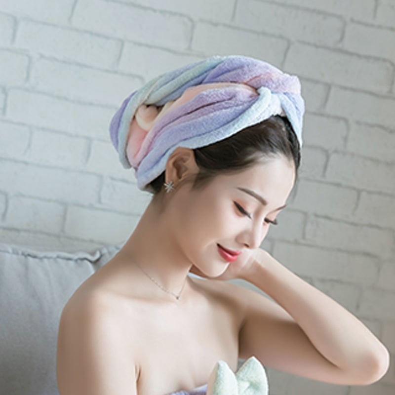 Kapa za sušenje kose od koralnog flisa, prilagodljiva, šivanje (hemming), težina 50-79 g, 14 vlakana