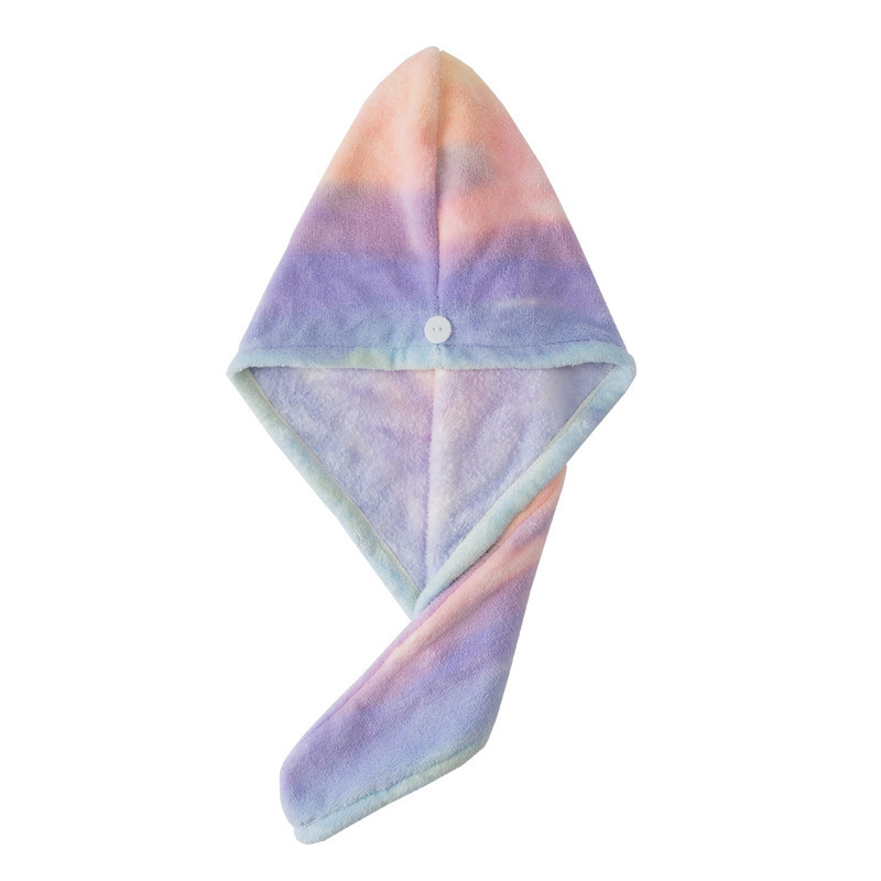 Šešir za sušenje kose - koralni fleece, prilagodljiv, našiven, 50–79 g, 14 vlakana