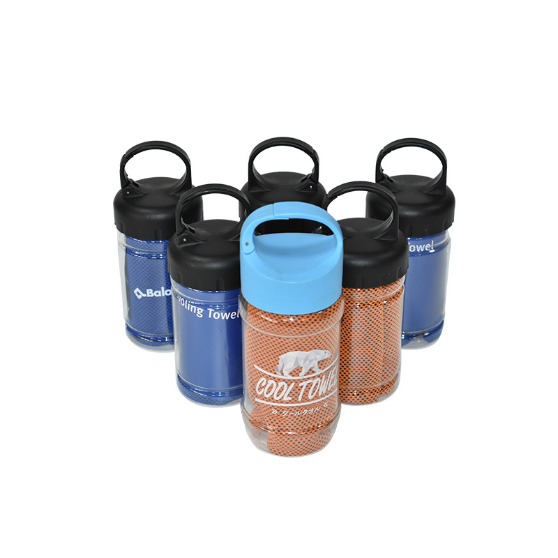 Spordirätik jahutava efektiga, kiire kuivamine, 5–10 s vees imendumine, peenike kiud, õmblus, kohandatud logoga