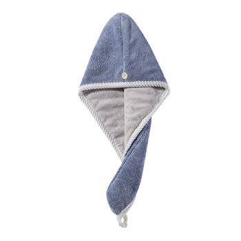 Kapa za sušenje kose, super upijajuća, brzo sušenje, u jednom komadu, ručnik za dugu kosu, Coral fleece, 150D, 170–199 g