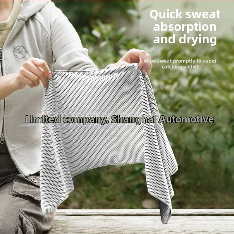 FSCool Prosop de sport – Absorbant, Uscare Rapidă, Prosop pentru încheietură cu buzunar pentru alergare în aer liber (Material: Silicon + Poliester + Aluminiu; Greutate: 28 g)