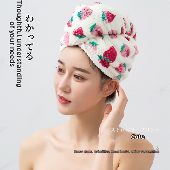 Korálový fleecový šál na sušenie vlasov s logom, prispôsobiteľný, podpora jednorázových objednávok