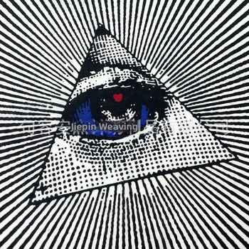 Sportinis galvos šalikas, hip-hop stilius, Eye of God raštas, 100% medvilnė, spausdintas logotipas