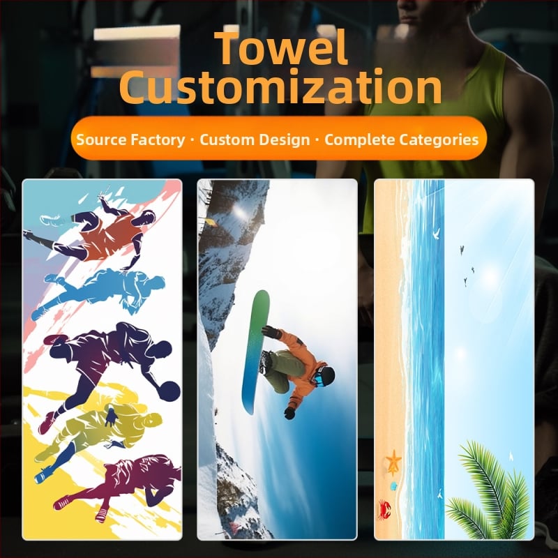 Sportinis rankšluostis iš mikrofibro su vėsinimo efektu sudrėkus, pritaikomas logotipas, greitas džiovinimas, 200–400 gsm