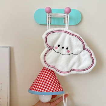 Prosop de mână de atârnat - Design drăguț cu câine desen animat, absorbant, bumbac 100%, 150D, sub 30 g, Chef Lele