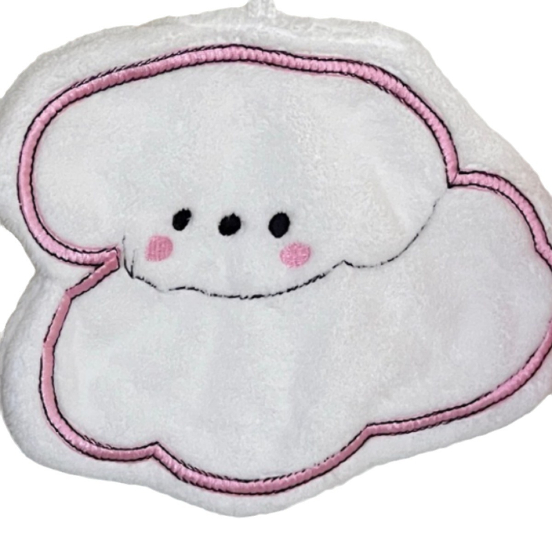 Prosop de mână de atârnat - Design drăguț cu câine desen animat, absorbant, bumbac 100%, 150D, sub 30 g, Chef Lele