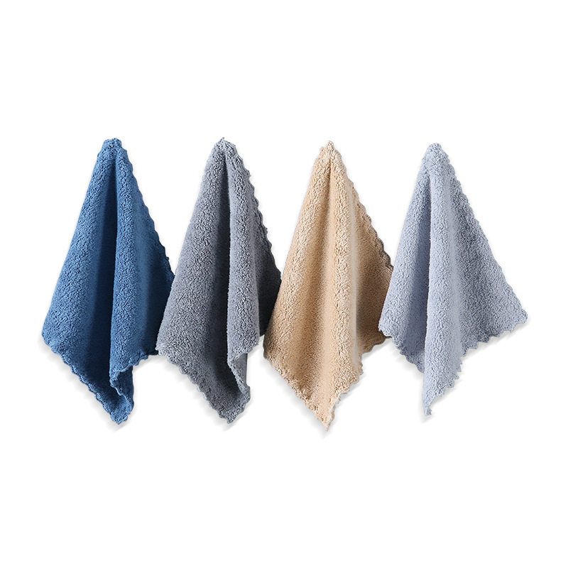 Set 10 prosoape de curățare din microfibră, prosop de mână, Grace/Jie Liya, 100–120 g, model simplu, lansat în 2023