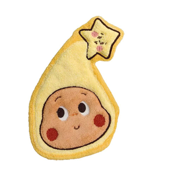 Prosop de mână Star Man - Coral fleece, brodat, de agățat, 150D, model Stea