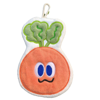 Prosop de mână din fleece coral, brodat, 150D, 30–50 g, personalizabil