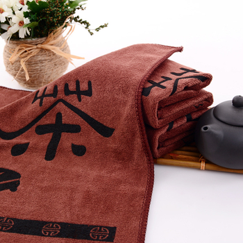 Krpa za čaj od finih vlakana s brokatom, 400 g/m², tisk loga, prilagodba, jednostavno tkanje, marka Shu Meiqi