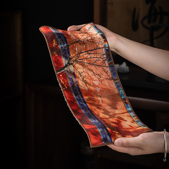 Modesty utierka na čaj z látky, potlač loga, čínskeho štýlu, vydanie 2024