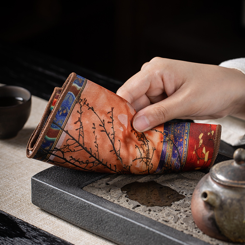 Modesty utierka na čaj z látky, potlač loga, čínskeho štýlu, vydanie 2024