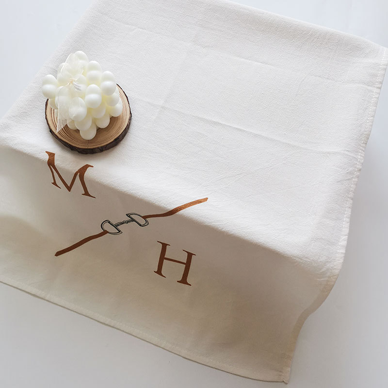 Prosop de bucătărie din 100% bumbac, imprimare digitală, 110 g, absorbție 5–10 s, personalizabil