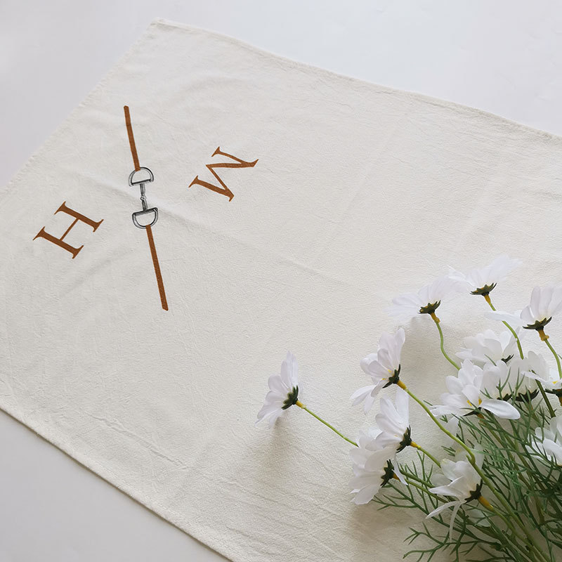 Prosop de bucătărie din 100% bumbac, imprimare digitală, 110 g, absorbție 5–10 s, personalizabil