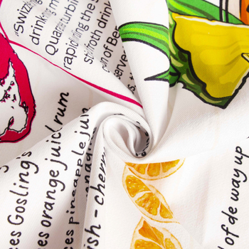 Prosop de bucătărie din tifon, țesătură twill, model graffiti, stil european și american de stradă