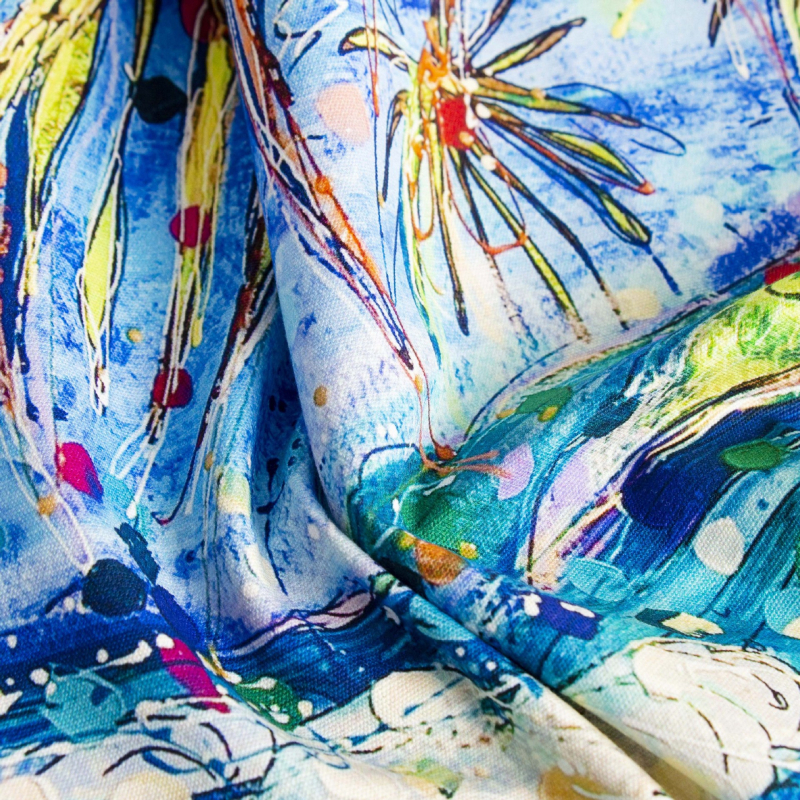 Prosop de bucătărie din tifon, țesătură twill, model graffiti, stil european și american de stradă