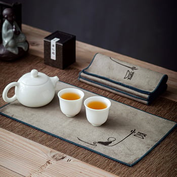 Tea Room Zen apsorbirajući ručnik za čaj, od superfin vlakana, duga ručnik, mogućnost prilagodbe logotipa, podloga za čajni stol, apsorpcija vode 26–30 s