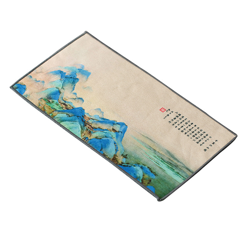 Peach White Dvostruka krpa za čaj – Upijajuća platnена krpa, Logo otisnut