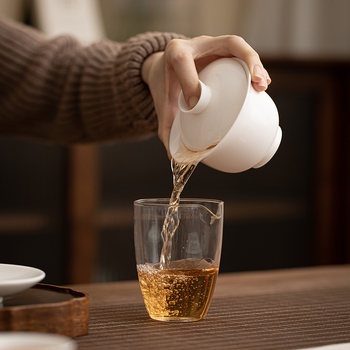 Keramička čajna zdjela s poklopcem - s tri talenta, set za čaj, moderan minimalistički dizajn, XB-0298