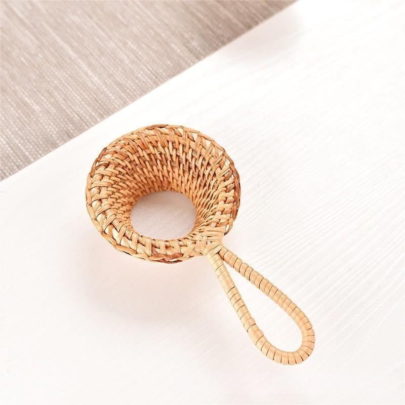 Ručno pleteni čajni filter od ratana sa filtrom protiv opeklina, materijal: vinska loza, jednostavan stil (Brand: Lai Dongsheng; Kategorija: filter za čaj; Materijal: ratan)