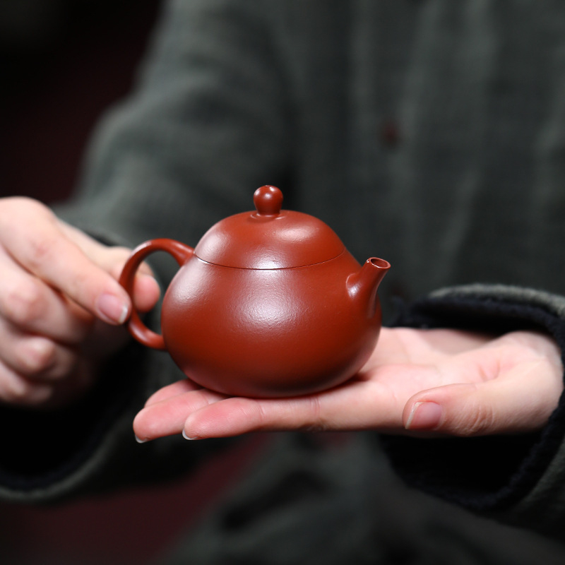 Чайник Yixing Zisha, оригинална Zhu глина помело чайник, стил Помело, Нов Китайски стил, аксесоари за чайна церемония включени, персонализация налична
