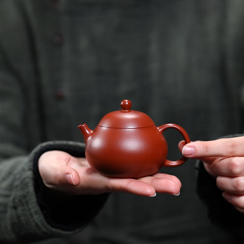 Чайник Yixing Zisha, оригинална Zhu глина помело чайник, стил Помело, Нов Китайски стил, аксесоари за чайна церемония включени, персонализация налична