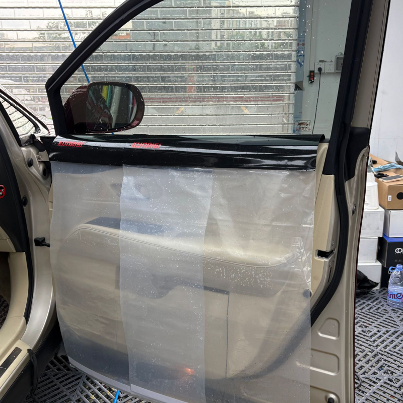 Coolness Kns Zaštitni pokrov za ugradnju filma za prozore automobila — Vodootporna zaštita za vrata, plastika