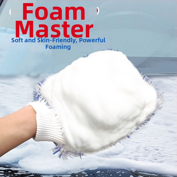 Rukavice na čistenie auta s dvojstranným hrubým Chenille – vlna, snehová kefa, Powerful Factory