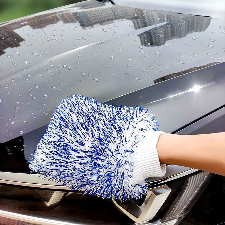 Rukavice na čistenie auta s dvojstranným hrubým Chenille – vlna, snehová kefa, Powerful Factory