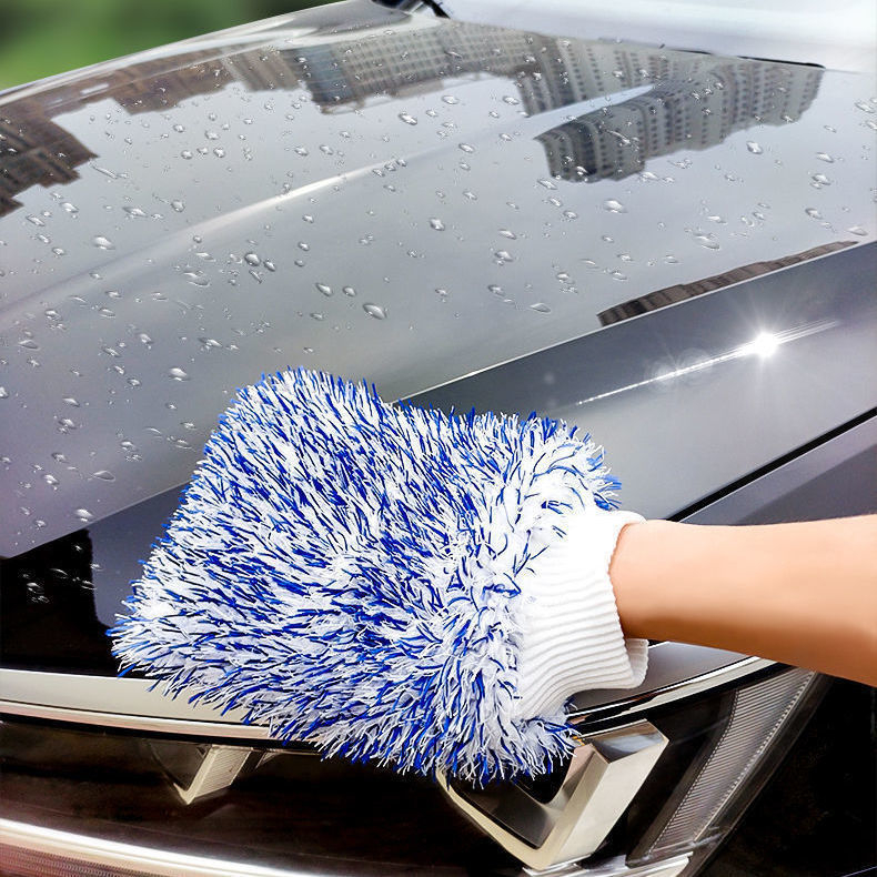 Rukavice na čistenie auta s dvojstranným hrubým Chenille – vlna, snehová kefa, Powerful Factory