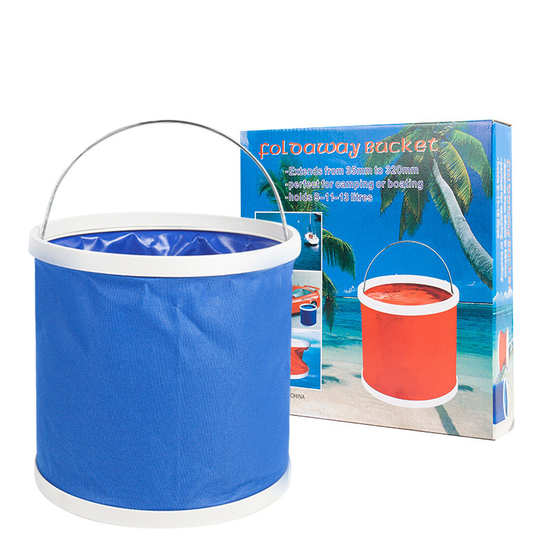 Găleată pliabilă pentru spălarea mașinii – portabilă, pentru exterior, din Oxford, Lanbowang, personalizabilă cu etichetă privată.