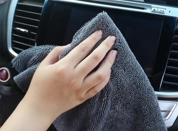 Prosop de spălat mașină cu fibre răsucite, absorbant, 650 g, microfibră 80% poliester + 20% poliamidă, țesătură spirală, fir răsucit